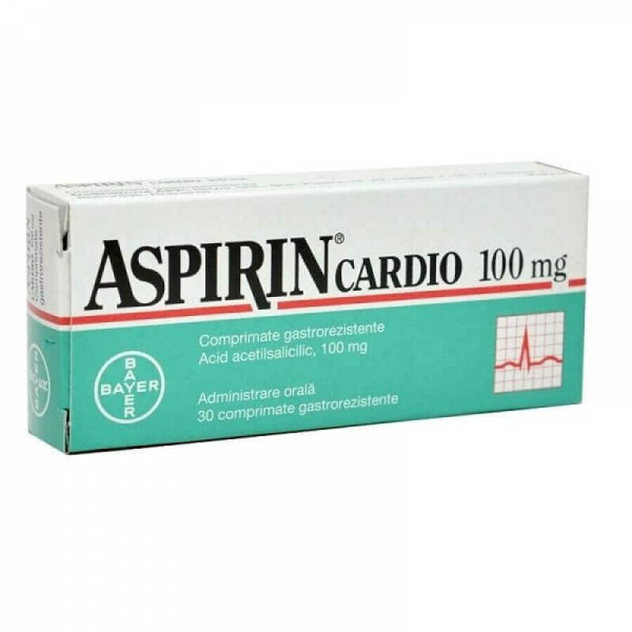 Aspirin Cardio 100mg, 30 tablets, Bayer