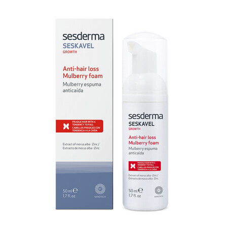 Seskavel Crescita al gelso Trattamento schiumogeno anticaduta, 50 ml, Sesderma