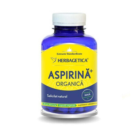 Organic Aspirin, 120 capsules, Herbagetica