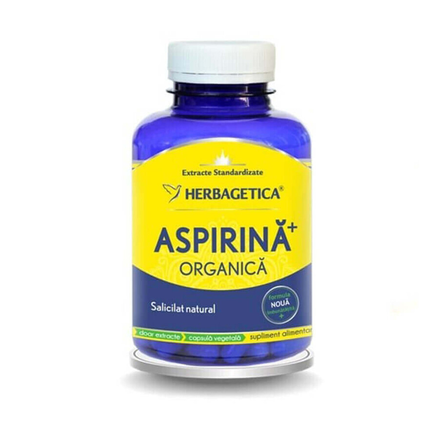 Organic Aspirin, 120 capsules, Herbagetica