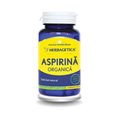 Organic Aspirin, 60 capsules, Herbagetica