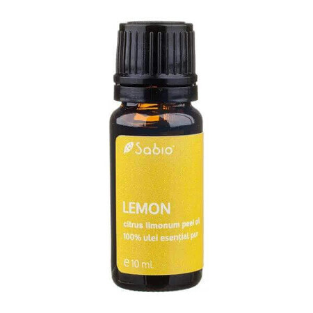 100% pure essential oil Lemon, 10 ml, Sabio