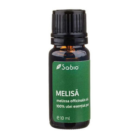 Aceite esencial 100% puro de melisa, 10 ml, Sabio