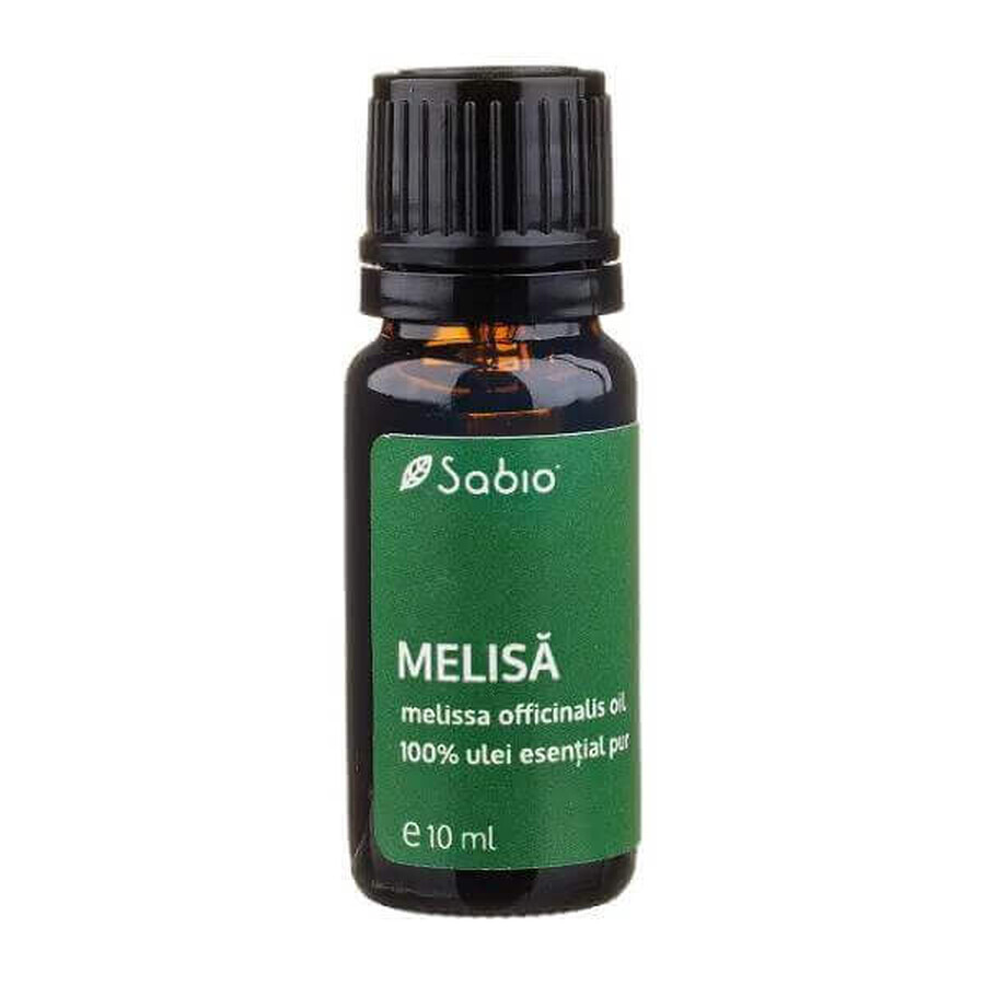 Aceite esencial 100% puro de melisa, 10 ml, Sabio