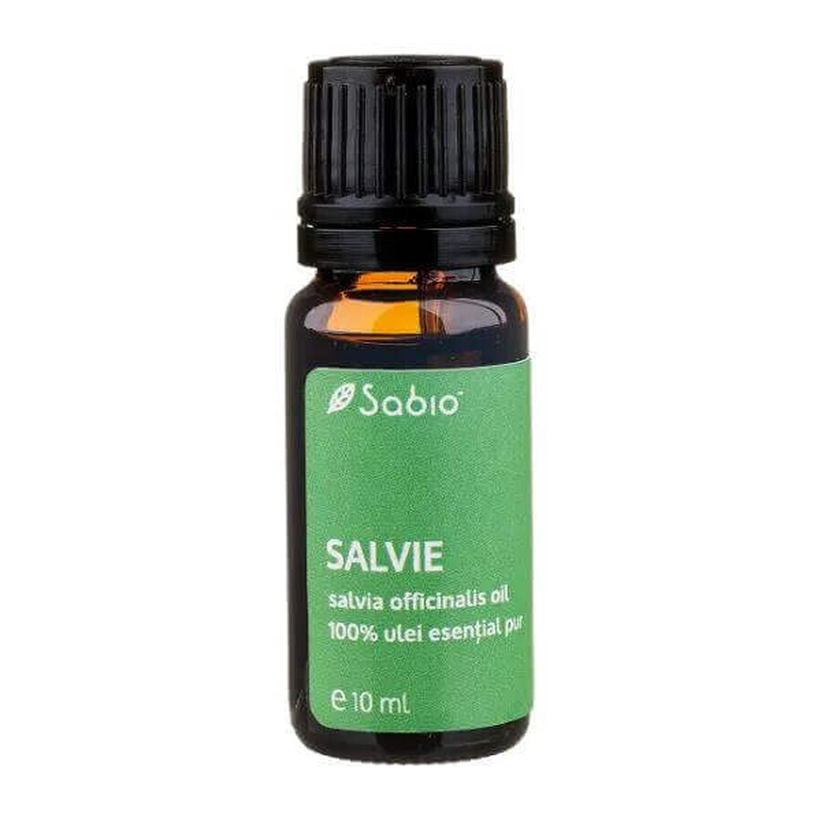 Olio essenziale puro al 100% Salvia, 10 ml, Sabio