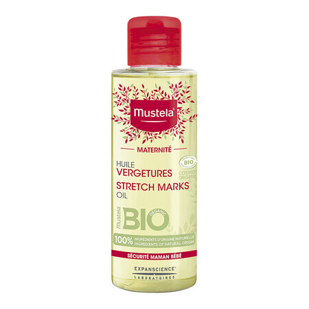 Organic anti-stretch mark oil Maternite, 105 ml, Mustela