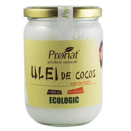 Organic extra virgin coconut oil, 500 ml, Pronat