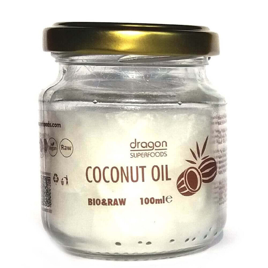 Organic virgin coconut oil, 100 ml, Dragon Superfoods