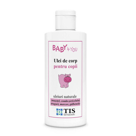 Olio corpo per bambini Baby 4 You, 100 ml, Tis Farmaceutic