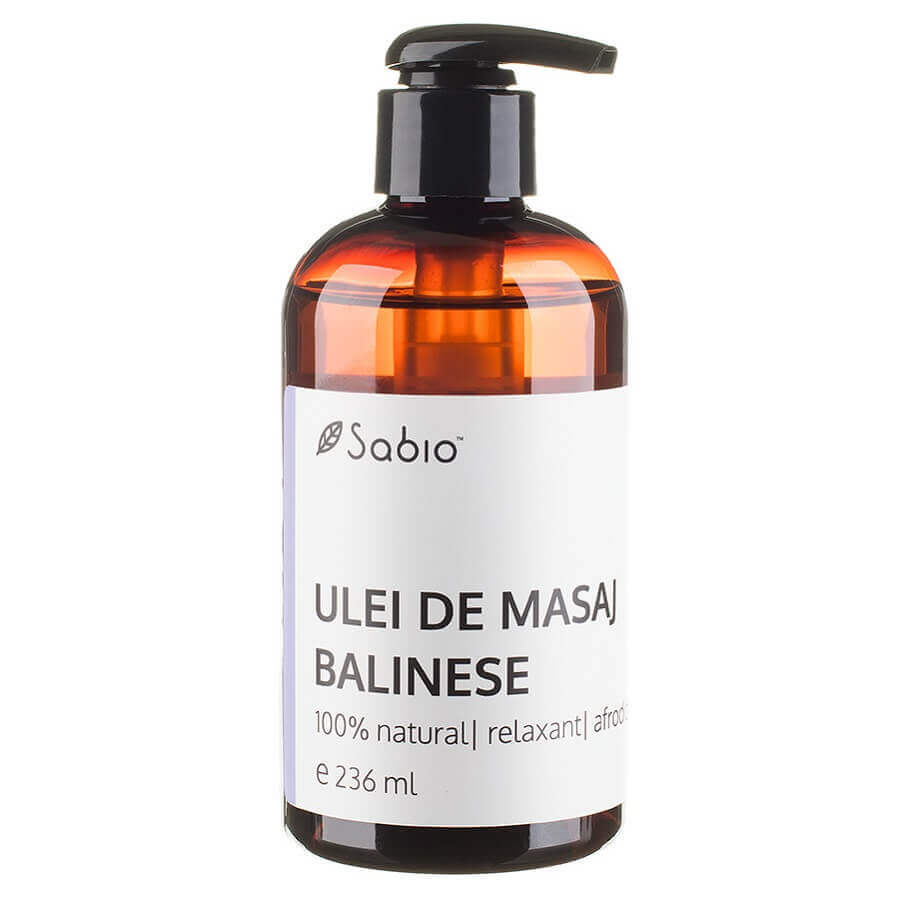 Balinesisches Massageöl 100% natürlich, 236 ml, Sabio