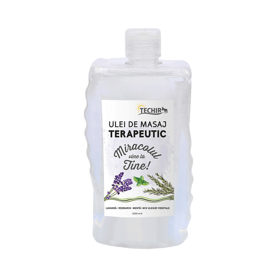 Therapeutic massage oil, 1000 ml, Techir