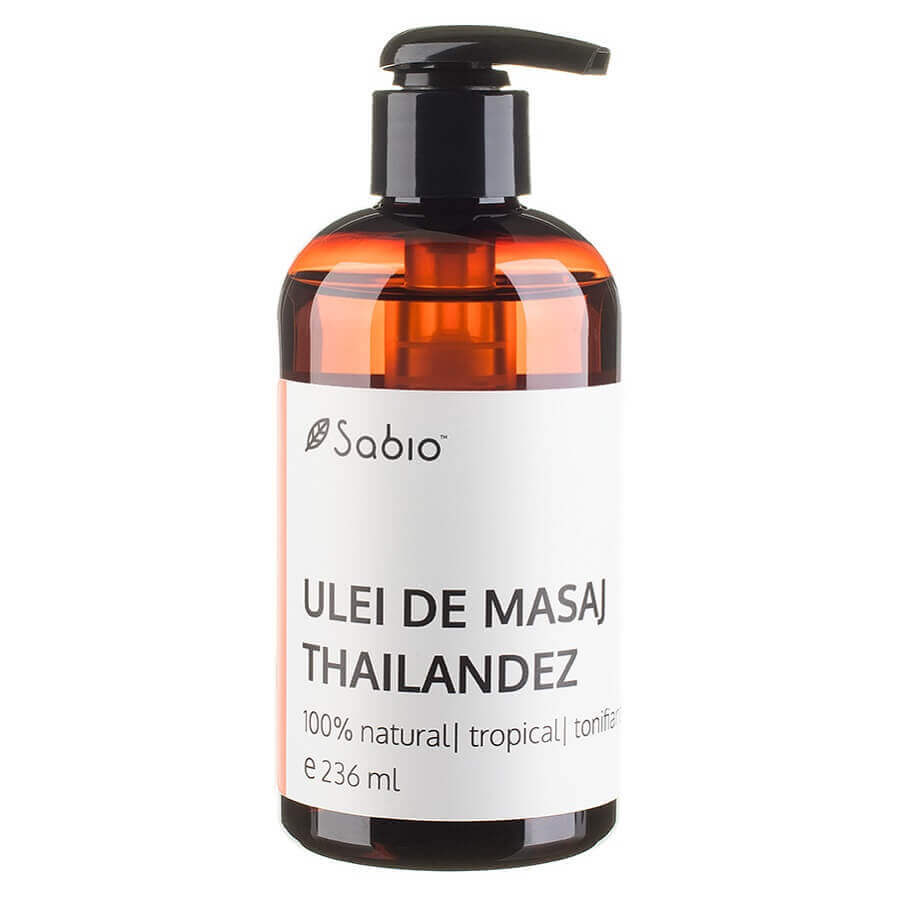 Ulei de masaj Thailandez 100% natural, 236 ml, Sabio