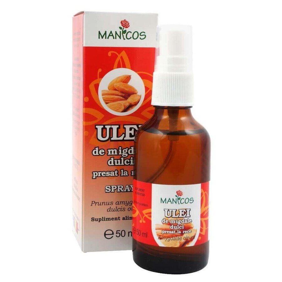 Olio Di Mandorle Dolci, 50 ml, Manicos