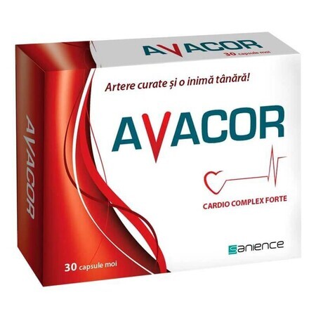 Avacor cardio complesso forte, 30 capsule, Sanience