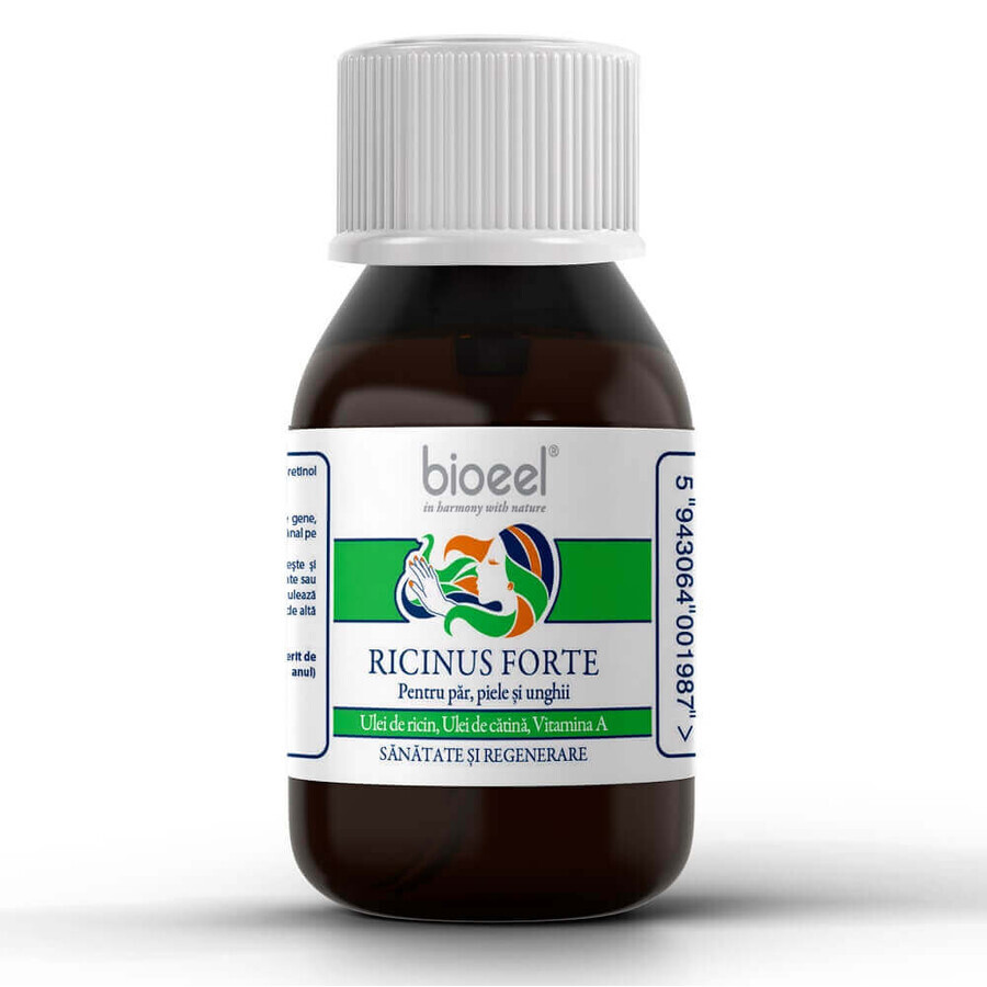 Olio di ricino, olivello spinoso con vitamina A Ricinus Forte, 80 g, Bioeel