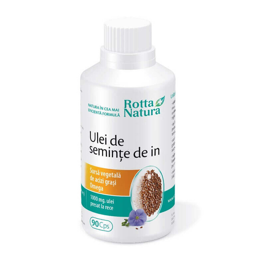 Lijnzaadolie, 90 capsules, Rotta Natura