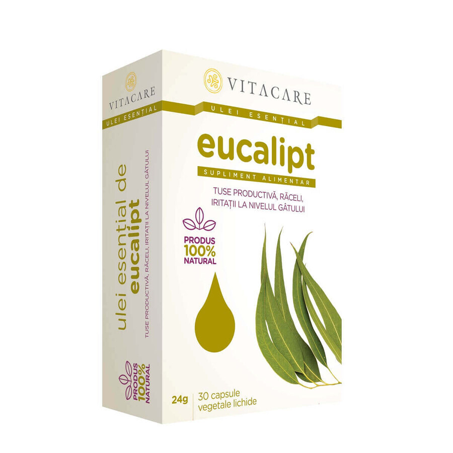 Eucalyptus essential oil, 30 capsules, Vitacare