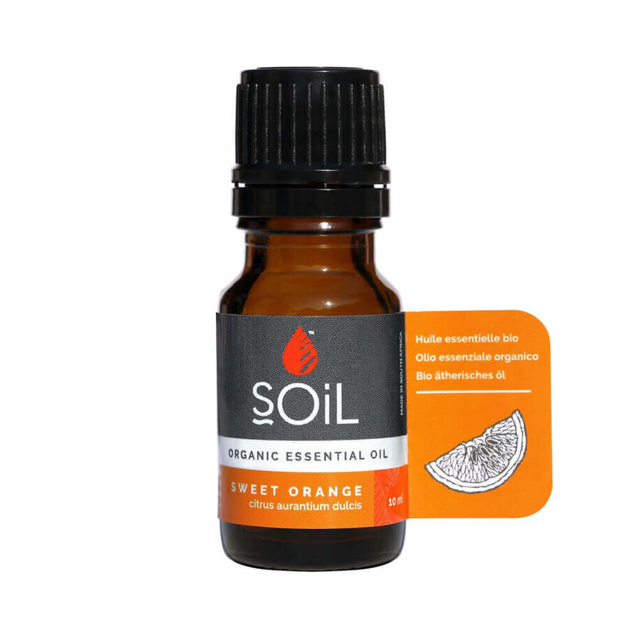 Aceite esencial de naranja puro 100% ecológico, 10 ml, SOiL