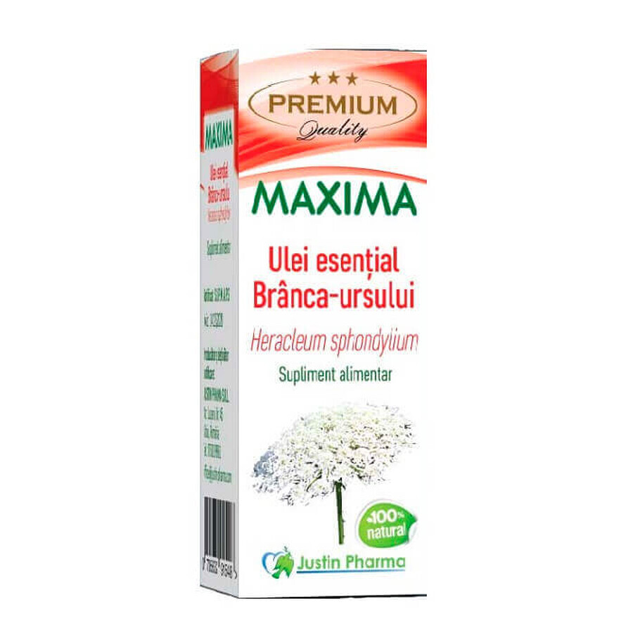 Branca-Ursului Maxima essential oil, 10 ml, Justin Pharma