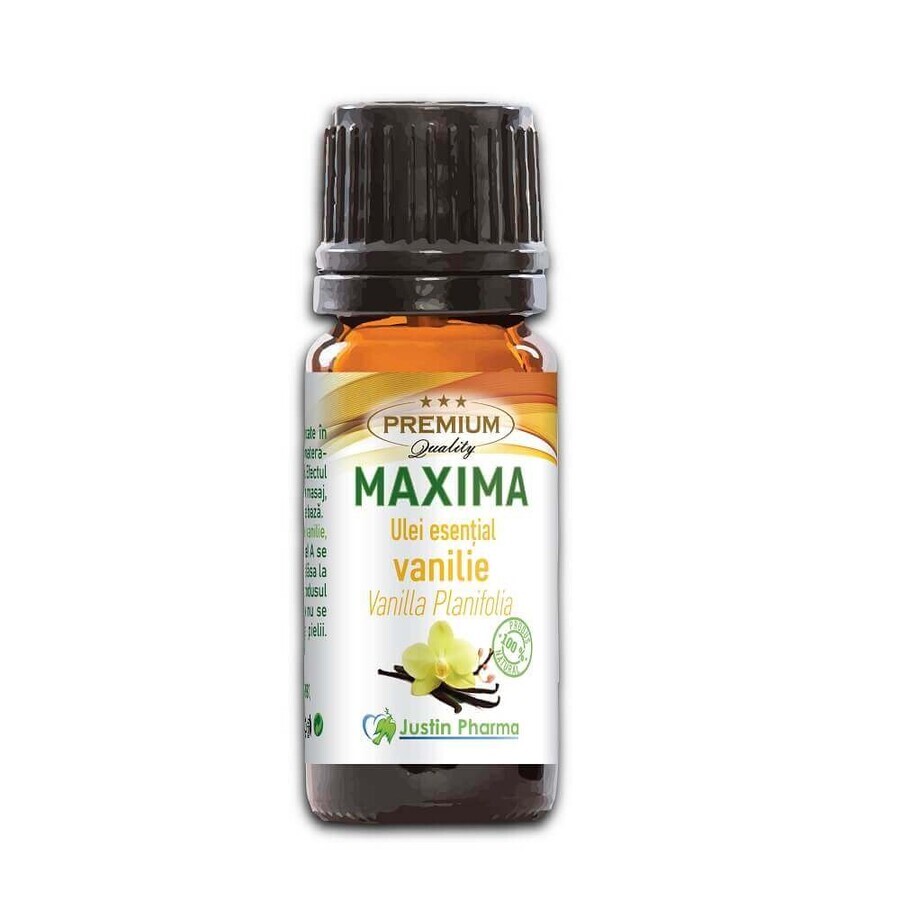 Aceite esencial de vainilla, 10 ml, Justin Pharma