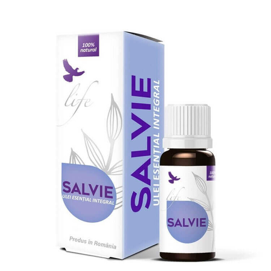 Olio essenziale intero di salvia, 10 ml, Bionovativ