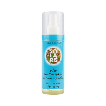 Olio da massaggio al cocco e mandorle, 120 ml, Solaris