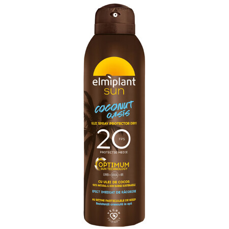 Kokosnoot Oasis Optimum Beschermende Sprayolie SPF 20, 150 ml, Elmiplant