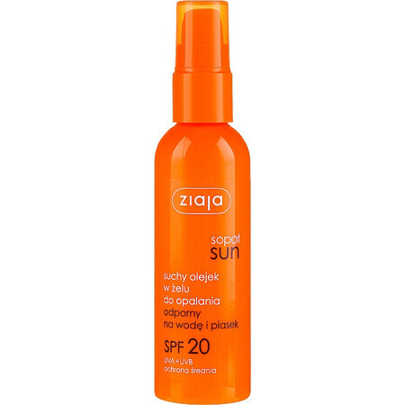 Formula gel olio secco con SPF 20, 90 ml, Ziaja Sun