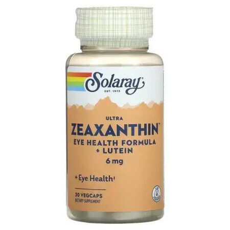 Ultra Zeaxantina 6 mg Solaray, 30 capsule, Secom