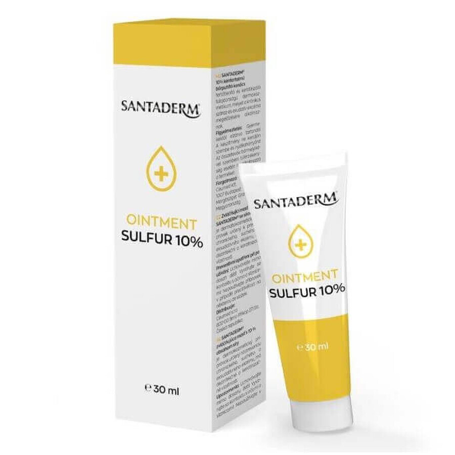 Santaderm Emollient Ointment with Sulphur 10%, 30 ml, Vitalia