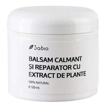 Balsamo calmante e riparatore con estratti vegetali, 120 ml, Sabio