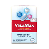 VitaMax Magnesio 3en1, 30 comprimidos, Perrigo