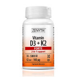 Vitamina D3 + K2 Forte, 30 capsule, Zenyth