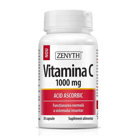 Vitamin C 1000 mg, 30 capsules, Zenyth