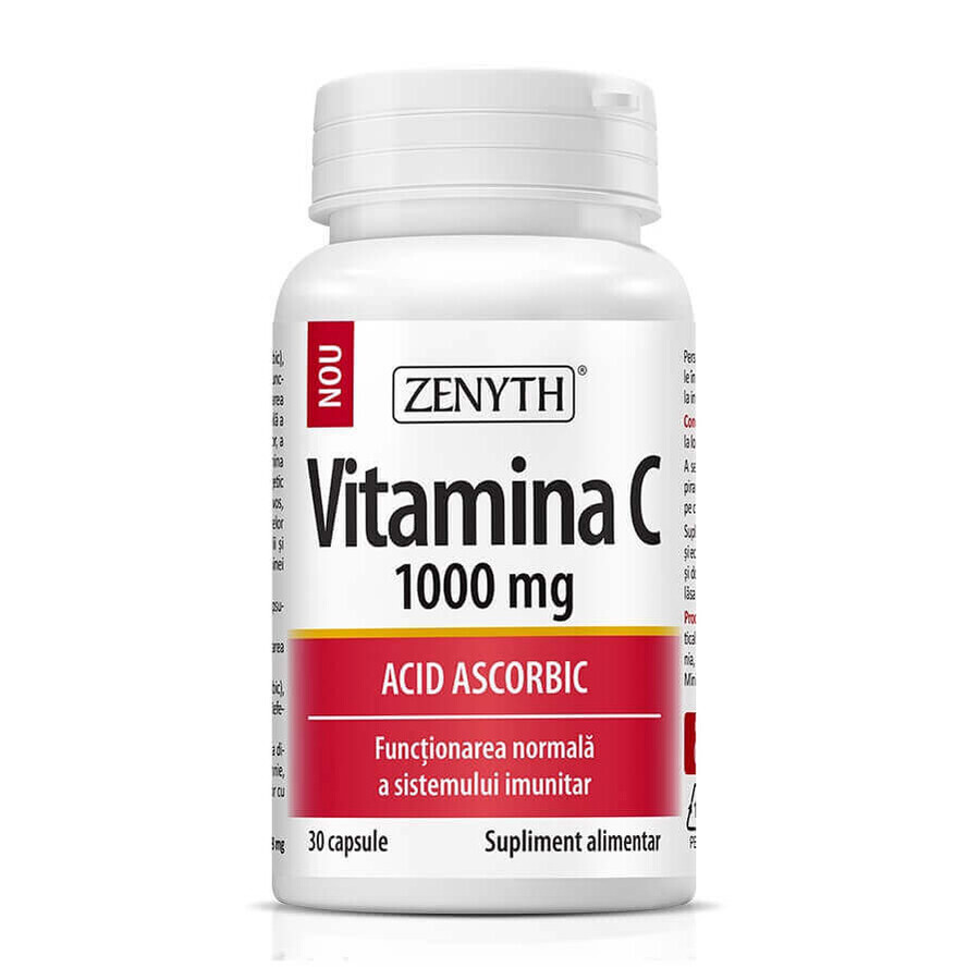 Vitamin C 1000 mg, 30 capsules, Zenyth