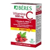 Vitamin C 1500 mg RETARD + Vitamin D3 3000 IU, 30 tablets, Beres