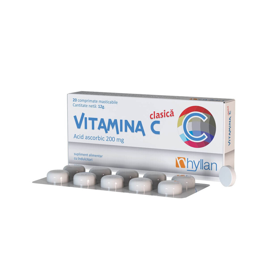 Vitamina C classica, 20 compresse masticabili, Hyllan