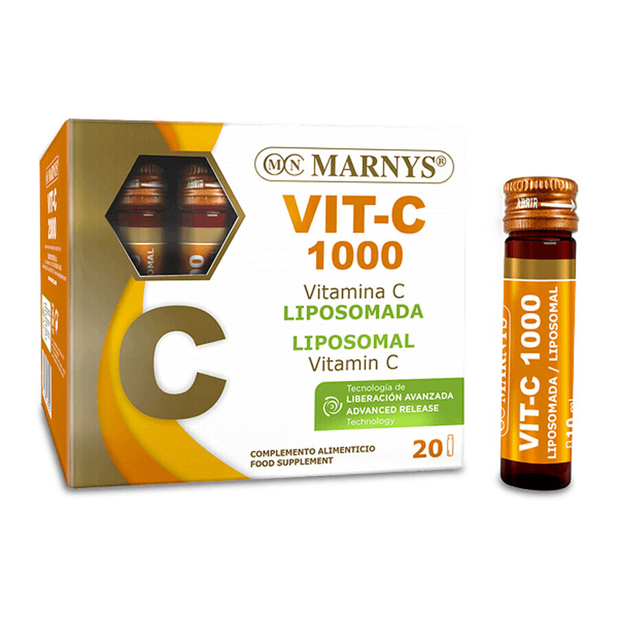 Vitamin C Liposomal 1000 mg, 20 Vials, Marnys