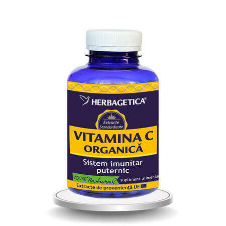 Vitamina C organica, 120 capsule, Herbagetica