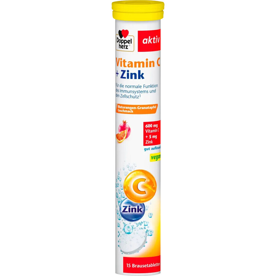 Vitamina C+Zinco, 15 compresse, Doppelherz