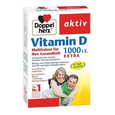 Vitamina D 1000IU, 45 compresse, Doppelherz