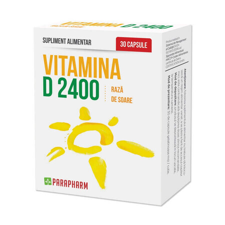 Vitamin D 2400, 30 capsules, Parapharm