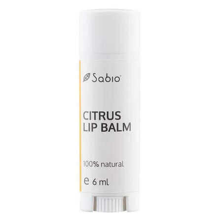 Lip balm with citrus, 6 ml, Sabio