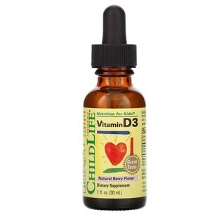 Childlife Essentials vitamin D3 drops for children 500 IU, 30 ml, Secom