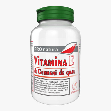 Vitamin E and Wheatgerm, 90 capsules, Pro Natura