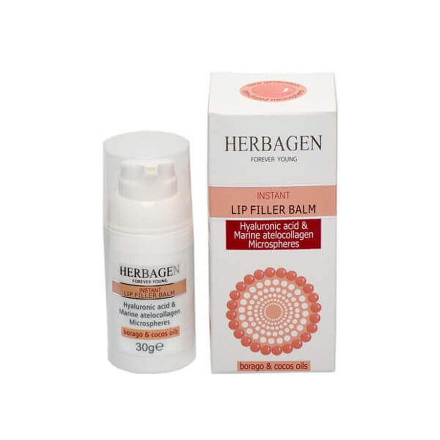 Lippenbalsam mit Hyaluronsäure und Kollagen-Mikrosphären, Filler Instant, 30g, Herbagen