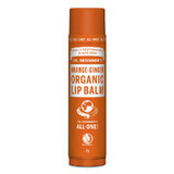 Lip balm with organic orange and ginger, 4 g, Dr. Bronner's