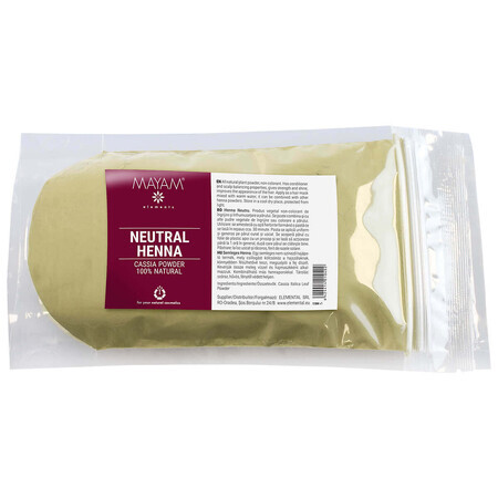 Tintura per capelli naturale all'henné neutro (M - 1184), 100 g, Mayam