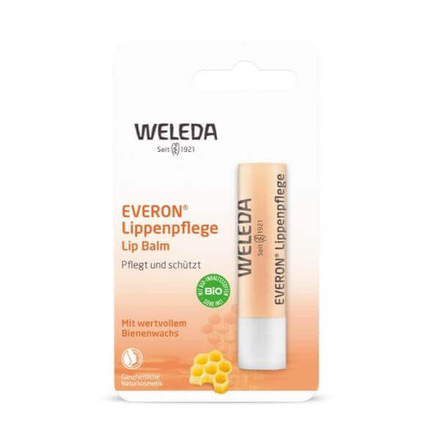 Baume à lèvres Everon avec facteur de protection solaire 4, Weleda