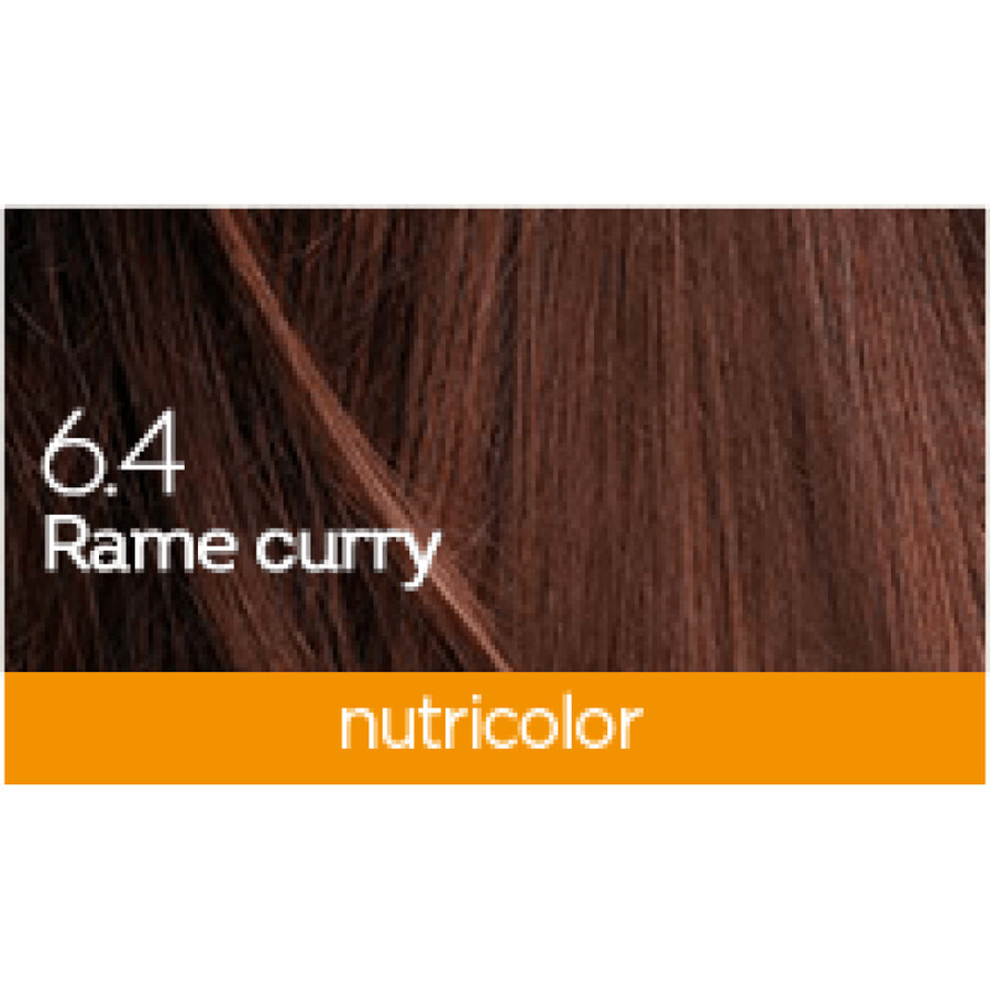 Nutricolor permanentes Haarfärbemittel, Farbton Curry Auburn 6.4, 140 ml, Biokap